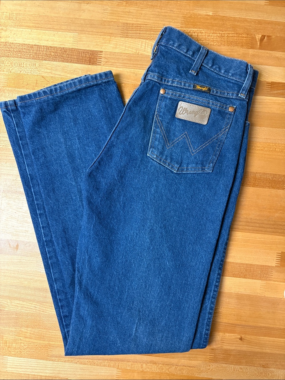 Wrangler Men's Boot Cut Cowboy Fit 100% Cotton Denim Jeans 32 x 36